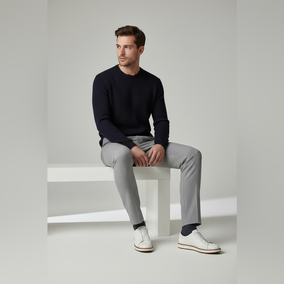 Brunello Cucinelli White Leather Sneakers - Picture 9 of 9